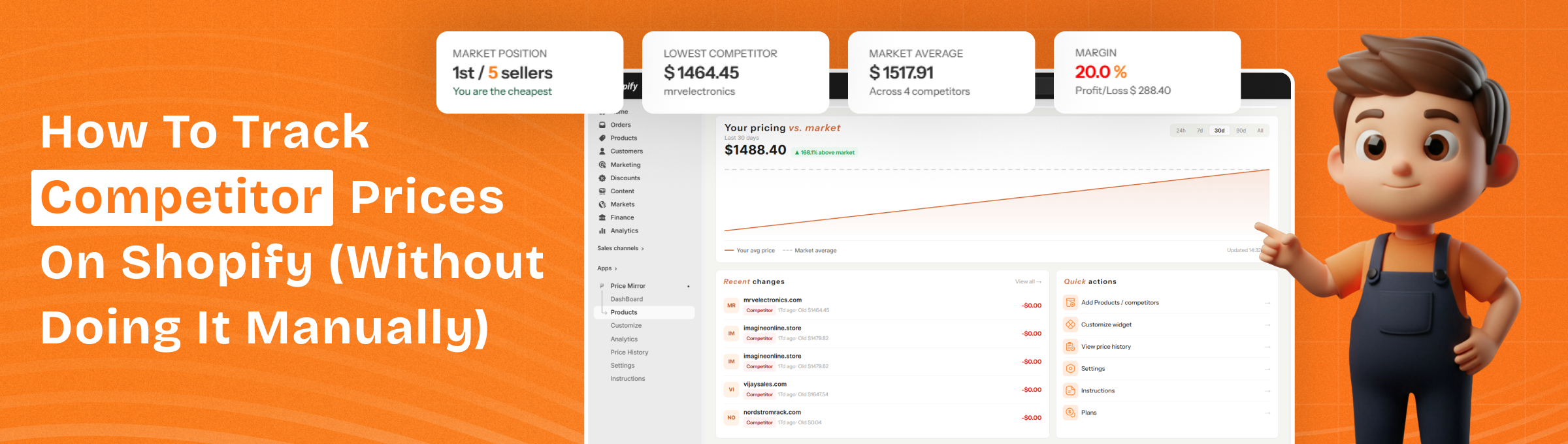 How to Track Competitor Prices on Shopify (Without Doing It Manually)